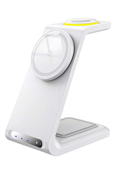 ekovolt Iphone Airpods Watch / Android 3-in-1 Uyumlu Kablosuz Wireless Şarjlı Standı Aİr-20w