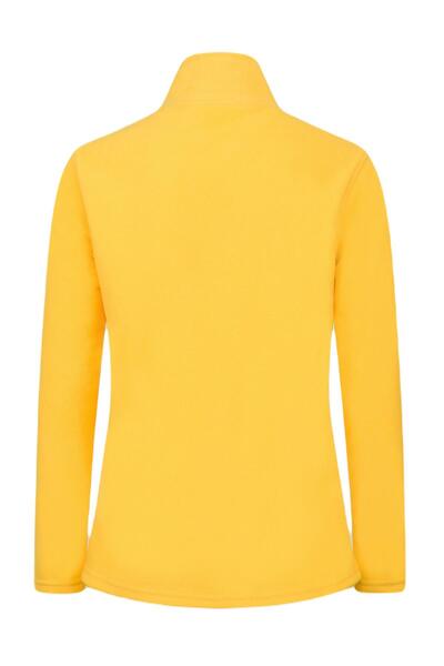 2AS Peridot Tam Fermuarlı Kadın Polar Sweatshirt Sarı