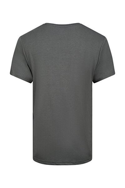 2AS Ανδρικό μπλουζάκι Victor Viloft με λαιμόκοψη σε V ανθρακί