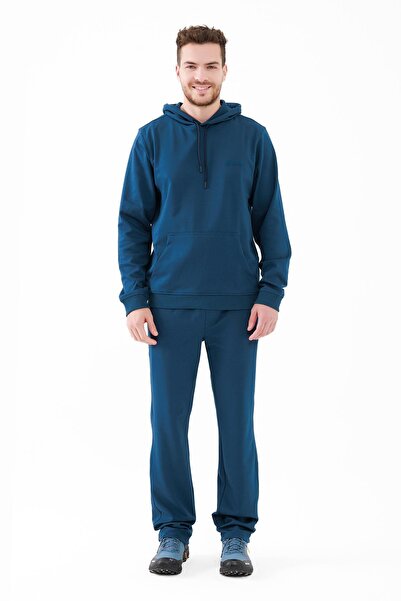 2AS Oliver Чоловічий худі з капюшоном і круглим вирізом, синій