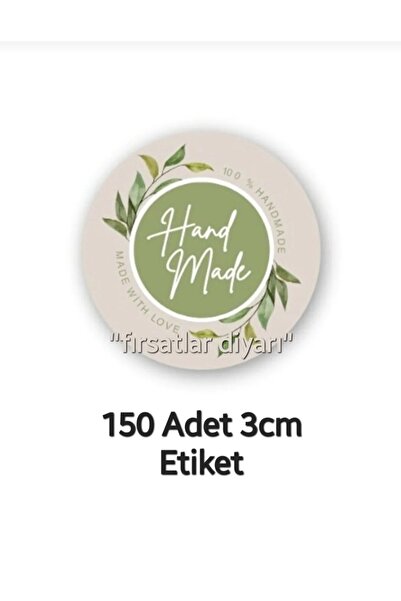 fırsatlar diyarı Autocolant pentru ambalaj cadou lucrat manual - 150 buc