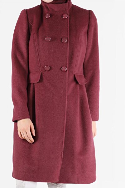 Alvina Buttoned Coat with Pockets - Model 90253
