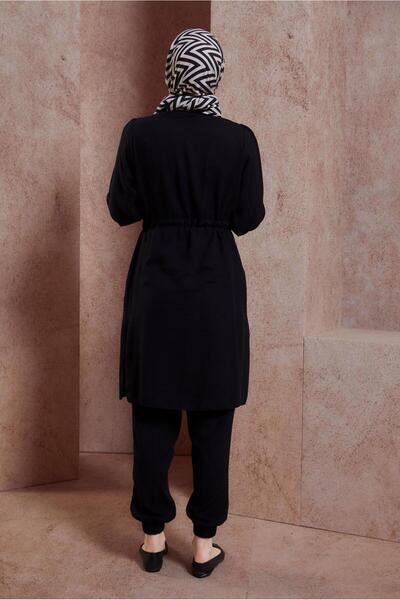 Alvina 44414 Model Waist Drawstring Trousers Set