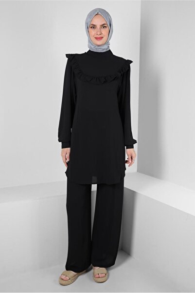 Alvina COSTUM DE PANTALONI CU MÂNECĂ BALON DETALIAT VOLAN 43861