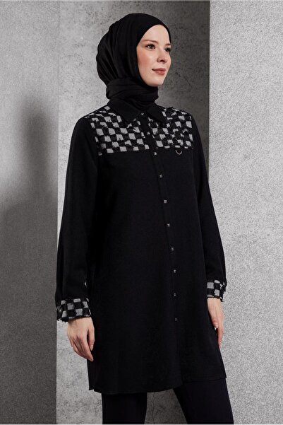 Alvina KARE DESENLİ TUNİK 45088