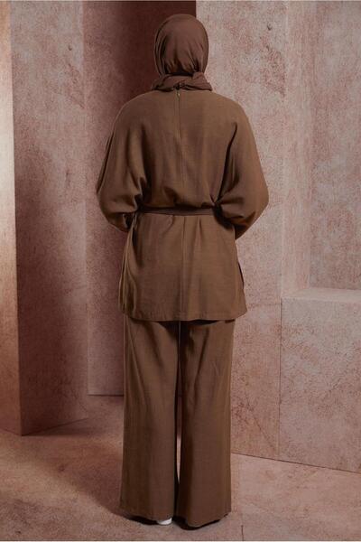 Alvina Belted Trousers Set 44502