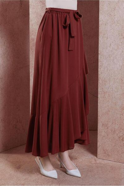 Alvina KUŞAKLI VOLANLI ETEK 60574