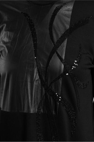 Alvina TAŞ BASKILI TESETTÜR ELBİSE 45058