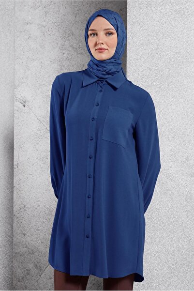 Alvina 45073 Model Shirt Collar Hijab Tunic