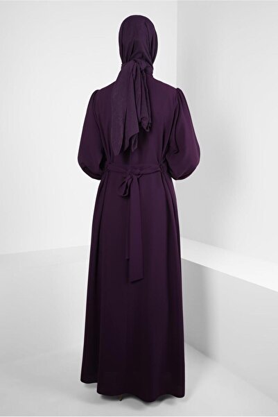 Alvina ÇİÇEK DETAYLI KREP ELBİSE 44179