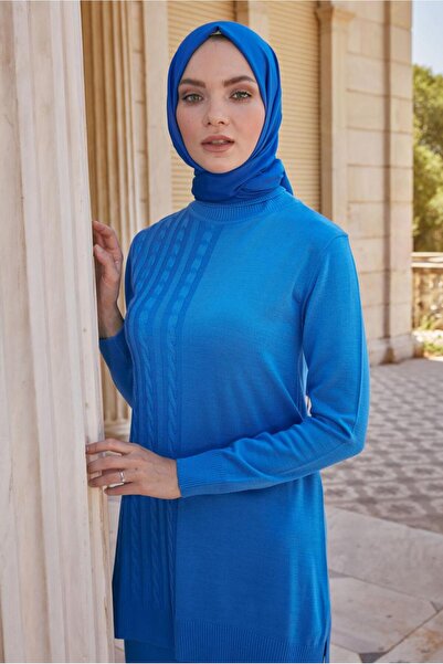 Alvina KNITTED DETAILED DOUBLE PANTKnitwear Suit 43215