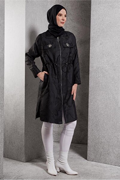 Alvina Zippered Jacquard Tunic 44730