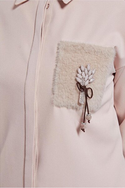 Alvina Teseture Tunic with Brosch Detail 45148