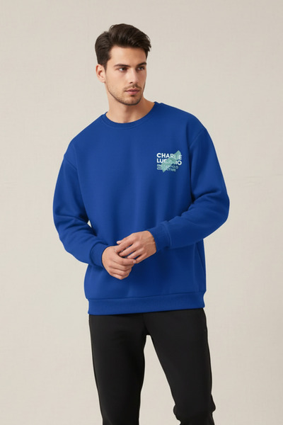 UNCİA OUTDOORS رقبة دائرية كبيرة الحجم مطبوعة للجنسين