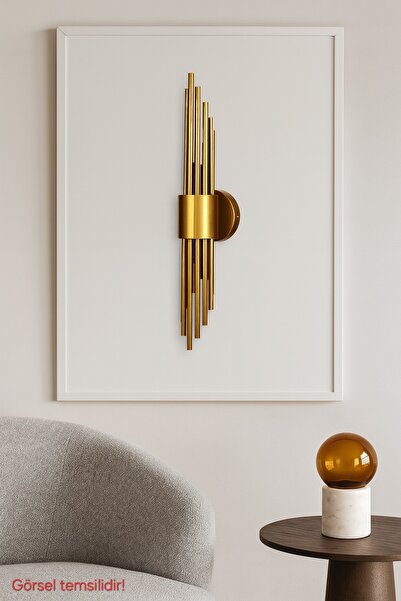 Bozyaka Aydınlatma Iraz Dekoratif Metal Duvar Aplik Eskitme Modern Iç Mekan (2XE14 DUY)