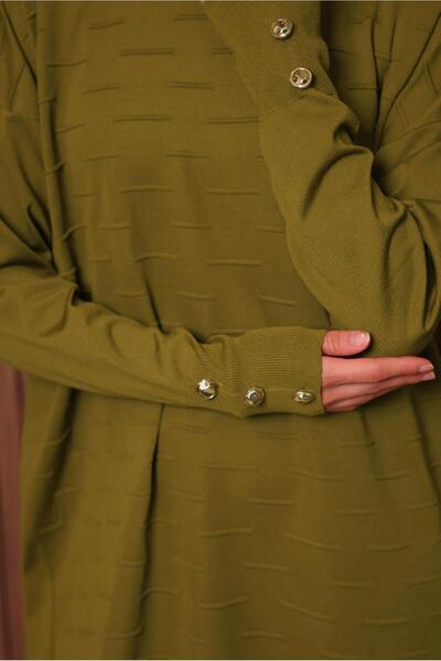 TRENDTESETTÜR Women's Green (Acid) Knitwear Tunic t 7007