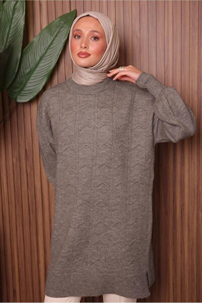 TRENDTESETTÜR ΓΥΝΑΙΚΕΙΟ ΚΑΦΕ (ΕΓΧΡΩΜΟ) ΠΛΕΚΤΟ ΤΟΥΝΙΚ T 1107