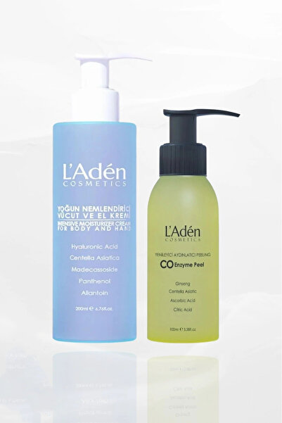 L'Aden Cosmetics Vücut için derin temizlik ve yoğun nemlendirme etkili 2 li set