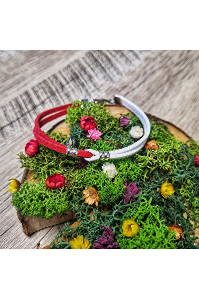 Wild Bracelets Martisor Bratara prieteniei/iubirii cu bilute argintii, din piele intoarsa lucrata manual