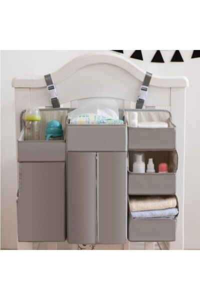 Empria Organizator modular pentru patut, 50x58 cm, Gri, organizator patut bebe