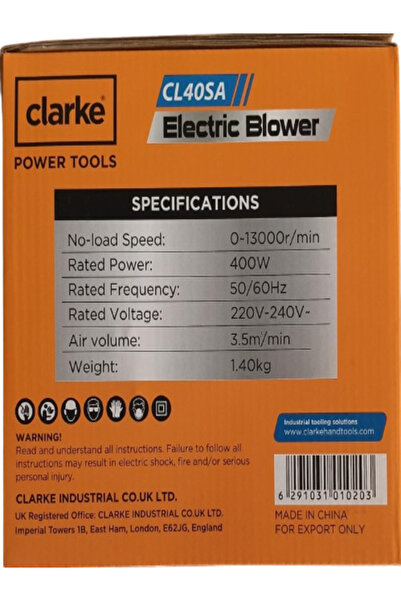 Clarke Electric Blower 400W