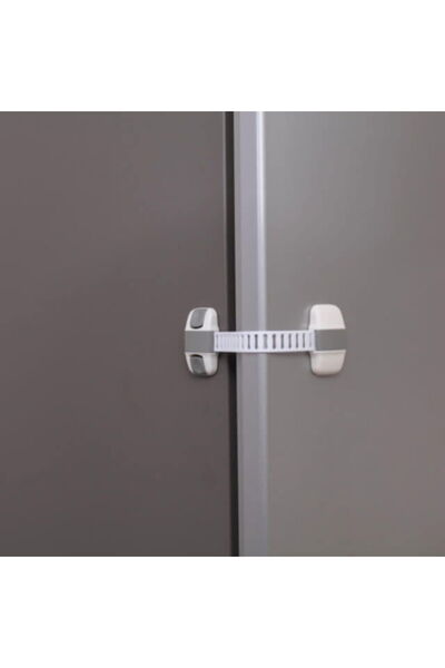 Empria Set 4 protectii flexibile si ajustabile pentru dulapuri, 20 x 5.5 cm, Gri, sigurante bebelusi