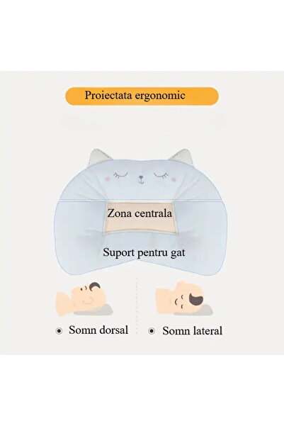 Empria Perna pentru copii, ultra soft, model Pisicuta, pernuta bebe