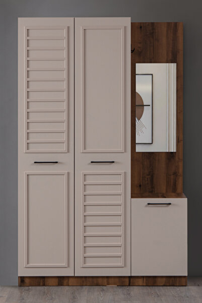 Setay Portmanto Polo Askılıklı Aynalı Portmanto Vestiyer Ayakkabılık