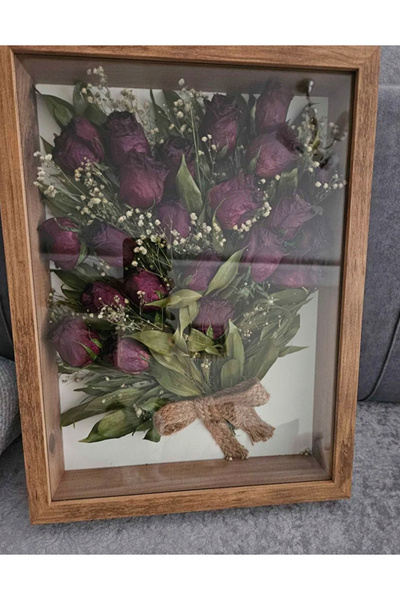 Sevcan sanat atölyesi 30x40x5 Ledli Anı Hatıra Çerçevesi Yeni Model Koleksiyon Kutusu Gül Kutusu