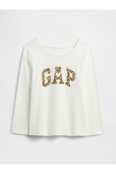 GAP Kız Bebek Beyaz Grafik Baskılı T-Shirt