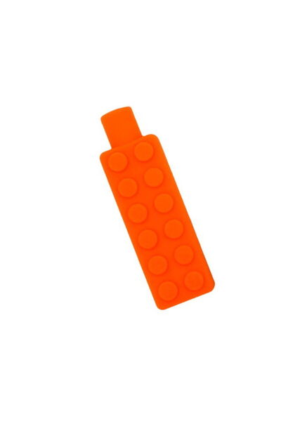 Empria Accesoriu creion, jucarie senzoriala antistres din silicon moale, Empria, Portocaliu, Back to School