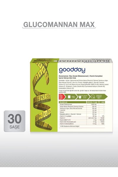goodday GLUCOMANNAN 30 SAŞE