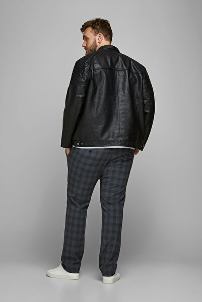 Jack & Jones Faux Leather Jacket for Plus Size