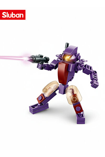 Sluban سلسلة Atomic Storm - مكعبات بناء الوحش الأبيض 42 قطعة