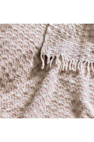 Linens Plumea Throw / Tv Blanket Dusty Rose Single Size