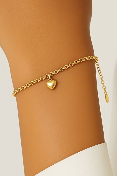 Çgk Çiğdem Gürel Kuyumculuk Kalp Sembollü Doç Bilezik