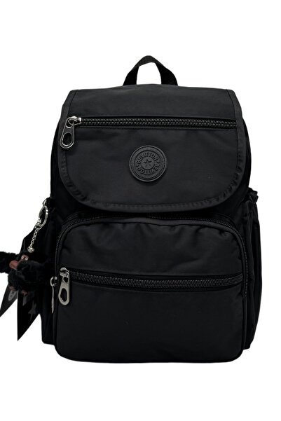 Bevitton Kadın Siyah Modern Su Geçirmez Kumaş Sırt Okul Çantası 5200