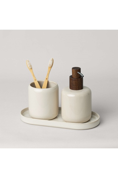 Linens Trina Banyo Tepsisi 25x12x2 Cm Krem