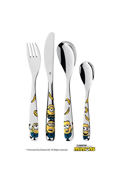 WMF Minions Çocuk Çatal&Kaşık&Bıçak Seti 4 Parça