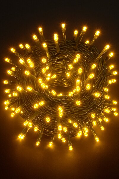 BeySüS Yılbaşı Led Işık Yeşil Kablolu Eklemeli Gün Işığı 9 m