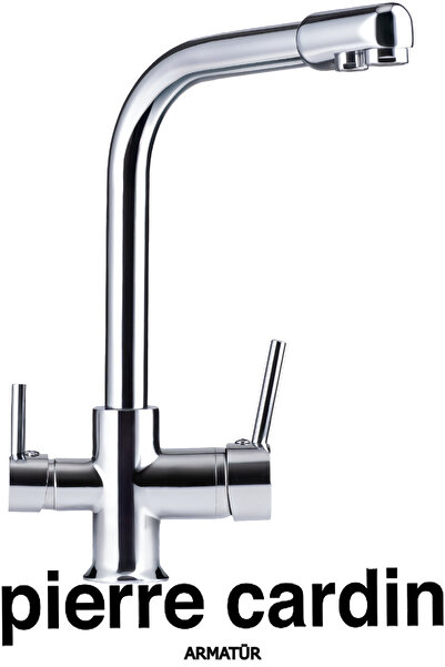 Pierre Cardin Dual Arıtmalı Evye Armatürü – Dayanıklı Mutfak Evye Bataryası