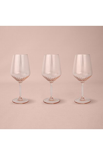 Linens Coral 3'lü 435 ml Kadeh Somon