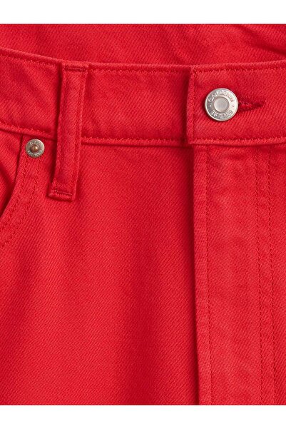 GAP Kadın Kırmızı Uzun Kesim Denim Şort