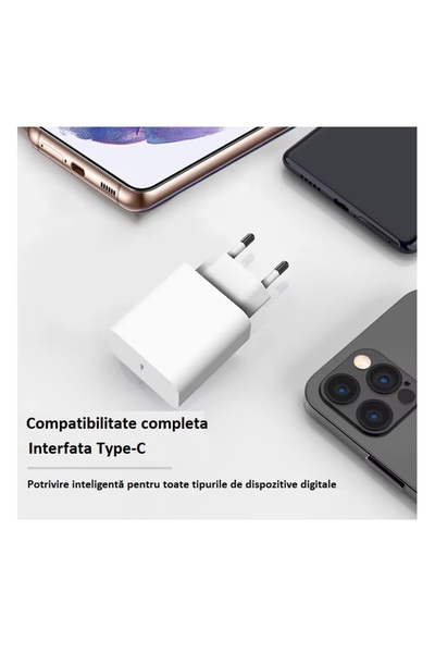 OEM GTS® 20W USB-C Universal Fast Charger – Compatible with Samsung, iPhone, Xiaomi, Huawei, Oppo –