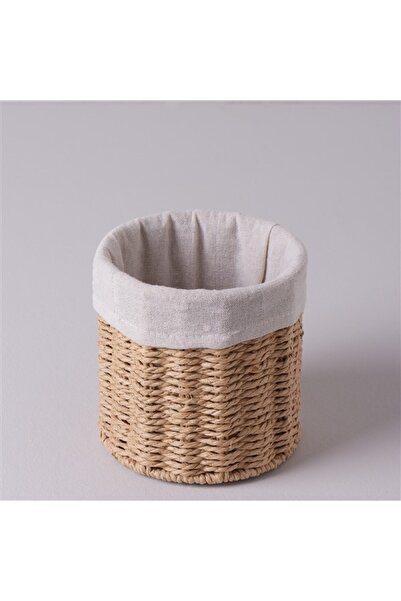 Linens Φυσικό στρογγυλό καλάθι 15x15x15 εκ.