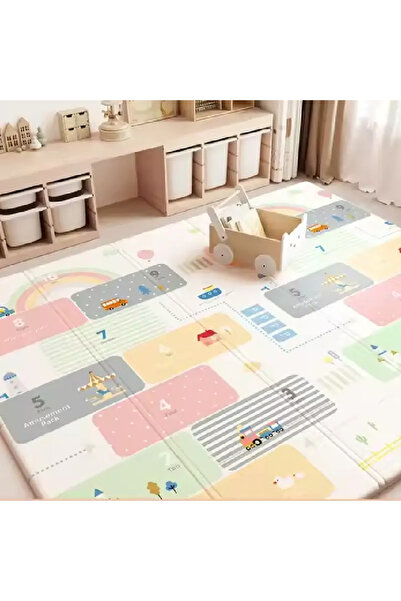 İnfant Hobby Happy Day`s Premium Çift Taraflı Katlanabilir Oyun Matı ( ÖZEL TAŞIMA ÇANTALI)