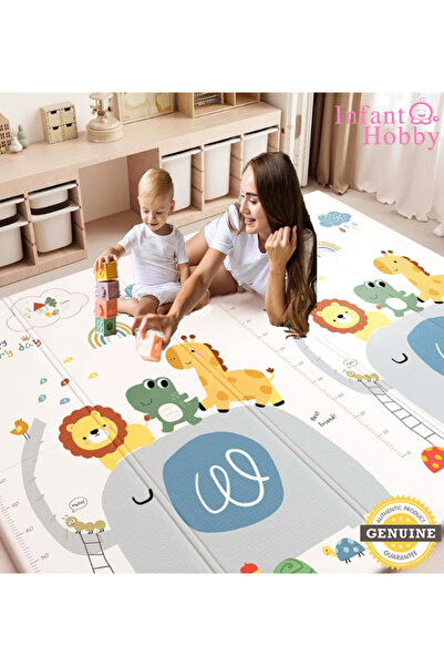 İnfant Hobby Happy Day`s Premium Çift Taraflı Katlanabilir Oyun Matı ( ÖZEL TAŞIMA ÇANTALI)