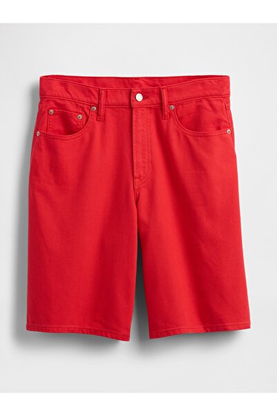 GAP Kadın Kırmızı Uzun Kesim Denim Şort