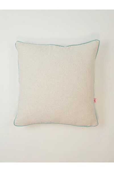 Galia Tasarım Minimal Edge - Stripe Bias Twill Rectangular Throw Pillow Cover - Blue