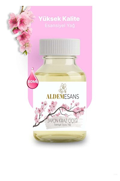 ALDEM Japon Kiraz Çiçeği Esansı Mum Sabun Oda Kokusu Workshop Esansı 60 ml